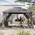 Rotihom Gazebo 10x12 with Mosquito Netting & Privacy Screens. Double Roof Design Outdoor Gazebo with Trapezoidal Support System for Patio, Deck, Backyard, Garden & Lawns