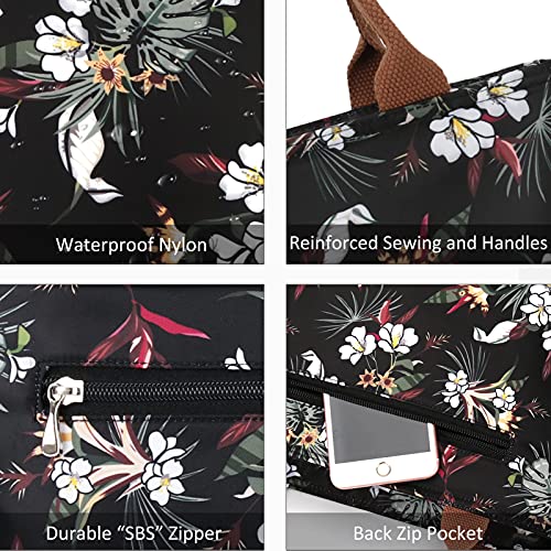 Image of Gloppie Lunch Bag Women Insulated Lunch Box for Women Leakproof Lunch Tote White Flower