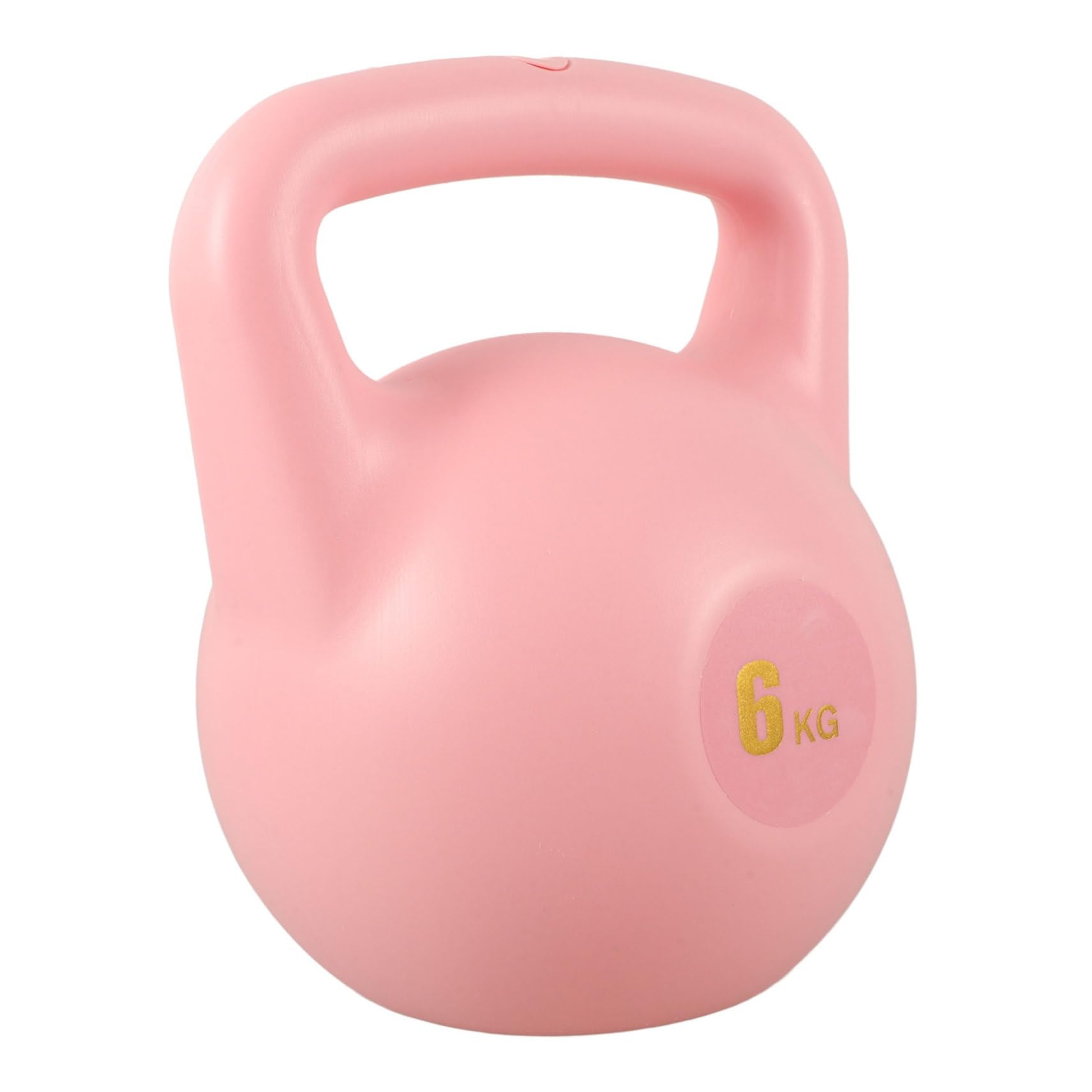 Kettlebell Morbido 6kg per Allenamento Fitness Rosa | Pe, Impugnatura Antiscivolo, Uso Domestico, Esercizi Full Body e Forza