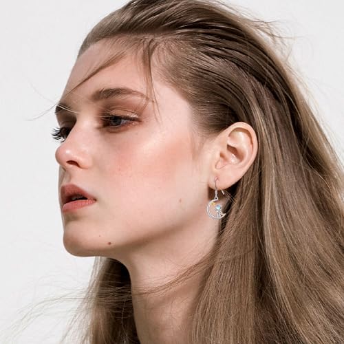 Moon Earring 925 Sterling Silver Astronaut/Cat/Penguin Earring Astronaut/Cat/Penguin Jewelry for Women2