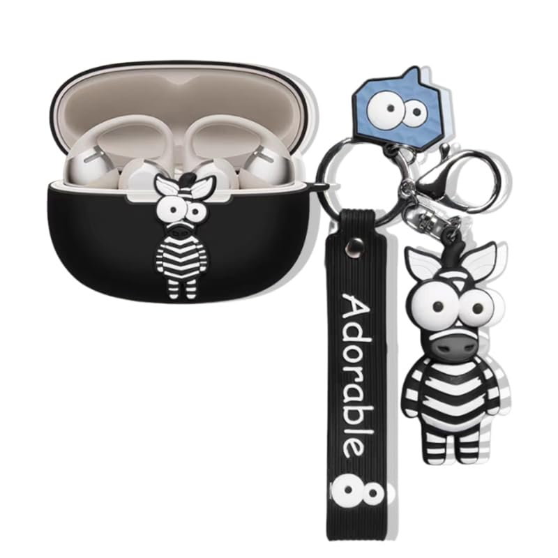 イヤーホンケース Shokz OpenDots ONE/OpenDots 2適用する ワイヤレス カバー 可愛い 漫画 シリコン保護ケース OpenDots ONE E310/OpenDots 2 E320対応 人気 キーホルダー付き (A3)
