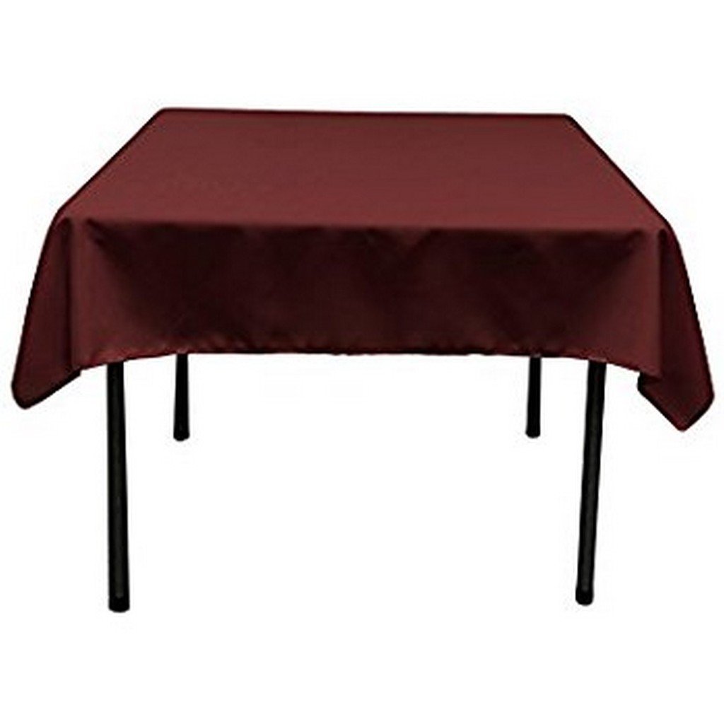 Buy OWS 36" X 36" Inch Burgundy Square Polyester Table Cloth Table