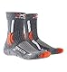 X-Socks Kinder Trek X Cotton JUNIOR Socks trekkingsocken wandersocken Strümpfe, Stone Grey Melange/x-Orange, 27/30
