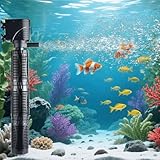 Aquarium Filter for 150 Gallon Tanks & Turtle Habitats | Submersible Pump with Circulation, Aeration for 75-150 Gallon Aquariums, Small Ponds