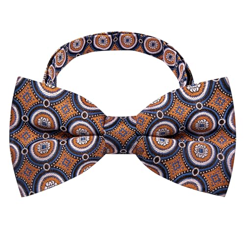 Image of YourTies Bow Ties for Men Pretied Bowties Solid Color Satin Bow Tie Formal Business Tuxedo Wedding Party Prom