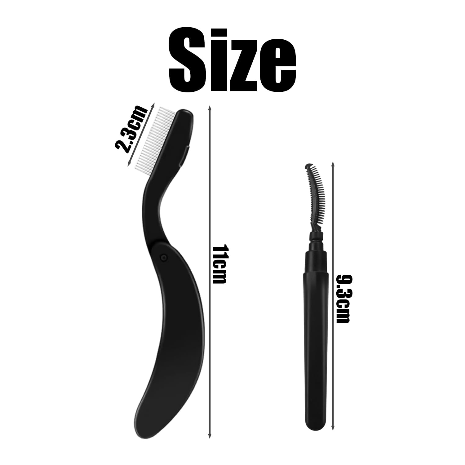 1 Peigne À Cils Et 1 Brosse À Cils, Peigne À Cils Portable Pliable, Séparateur De Cils, Applicateur De Crème Pour Sourcils, Outils De Beauté.