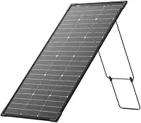 EF ECOFLOW Painel Solar Portátil Bifacial 125 W, Modular Rígido Bifacial de 500 W, Eficiência de Até 25%, à Prova D'água IP68, Suporte Ajustável e Ângulo Solar