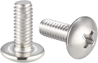 sourcing map Machine Screws, M4x10mm Phillips...,
