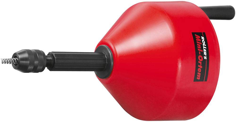 Rohrreinigungsspirale / Rohrreinigungsgerät Mini-Ortem | für Hand- und Elektroantrieb, ideal für enge Rohrbogen | für Rohre Ø 20–50 (75) mm, für Spiralen Ø 6, 8, 10 mm, Drehzahl ≤ 300 min-1