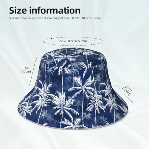 Image of Bucket Hat Beach Summer Sun Hat Reversible Fisherman Hats Double Sided Wearing for Women Men Boys Girls