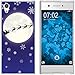 Produktbild PhoneNatic Case kompatibel mit Sony Xperia XA1 Silikon-Hülle X Mas Weihnachten Santa - Snowflakes M4