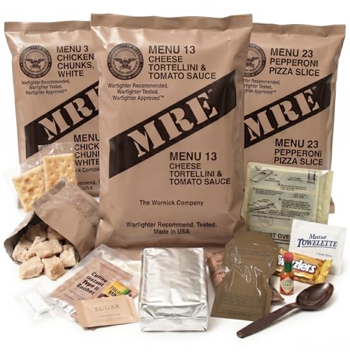 MRE Meals Ready to Eat – Military Survival Food Kit for Camping, Hiking, Hunting, Fishing, Outdoor...
