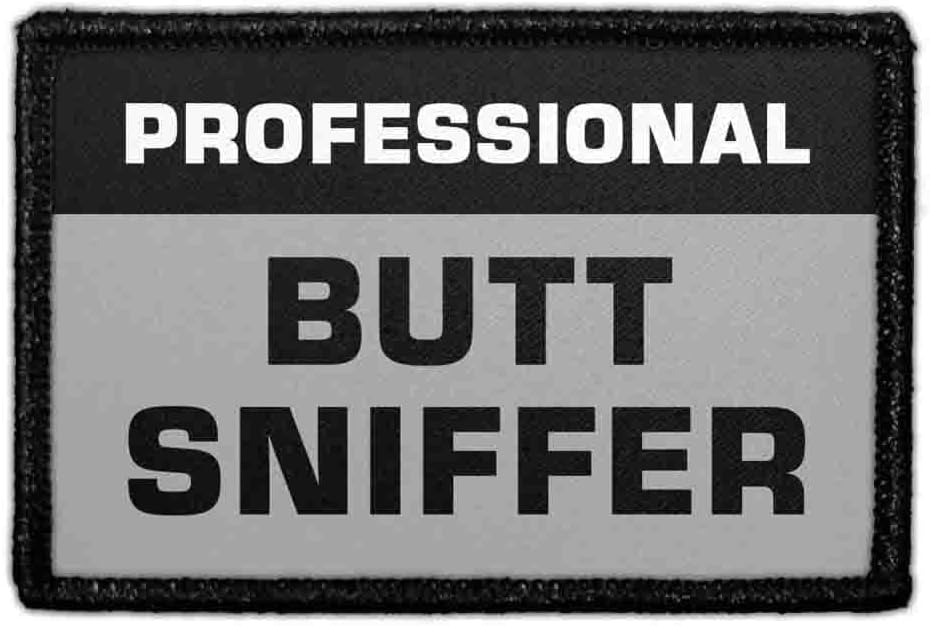 Professional Butt Sniffer Hook & Loop Patch - 2x3 in - Pull Patch