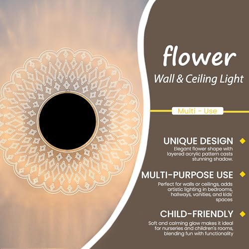 Image of Groeien Pack of 2 | Solaris Glow Modern LED Wall Lamp | Golden Decorative Wall Light for Living Room, Bedroom & Hall | Artistic Solaris Design Wall Fixture for Home Decor(SolarisGlow, 2)