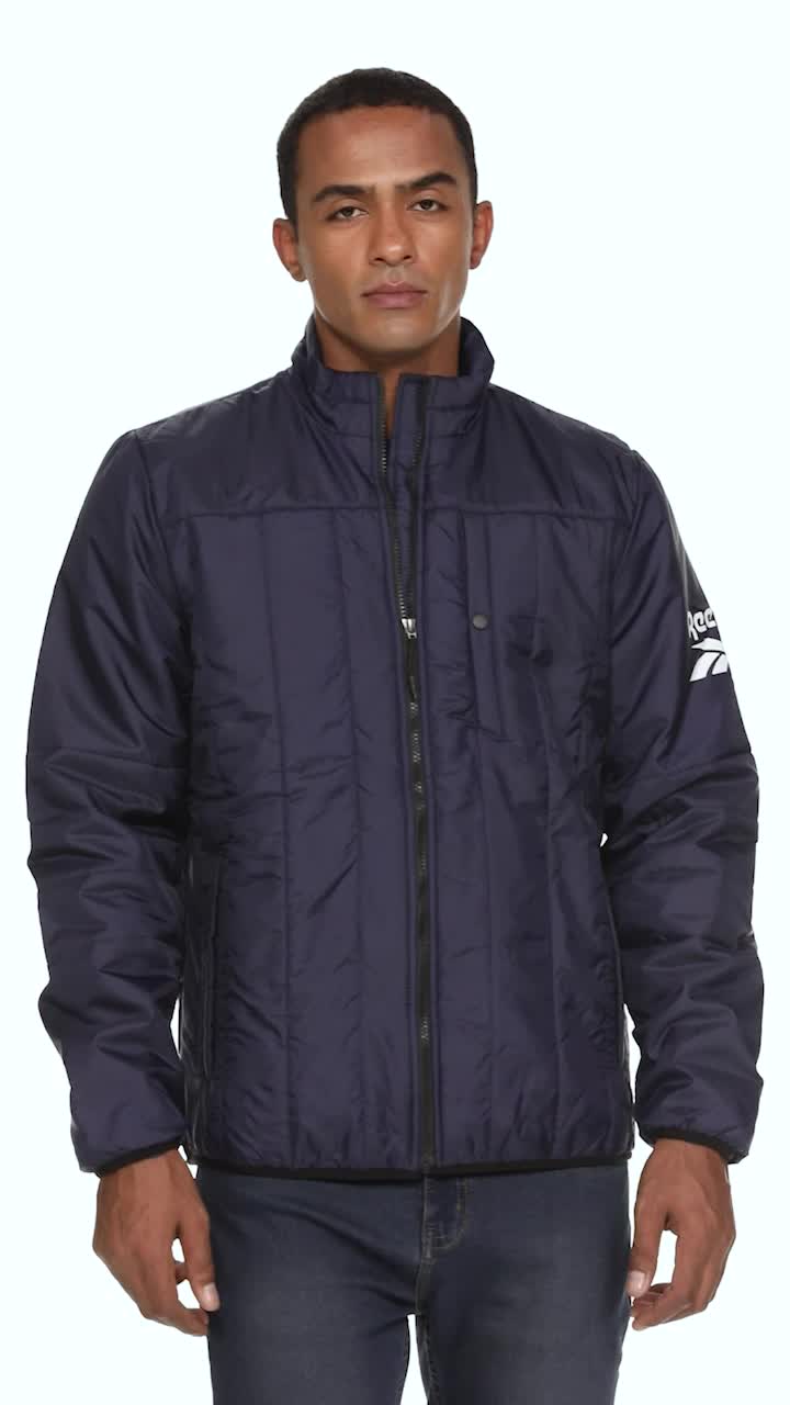Reebok Polyurethane (PU) Men's Standard Length Car Coat