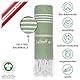 LeStoff Hamamtuch - 100% Bio-Baumwolle, 95 x 180 cm, Vorgewaschen, Saugstark, Schnelltrocknend, Leicht, Kompakt, Camping Handtuch, Reisehandtuch, Badetuch, Duschtuch, Badehandtuch groß (Olivgrün)