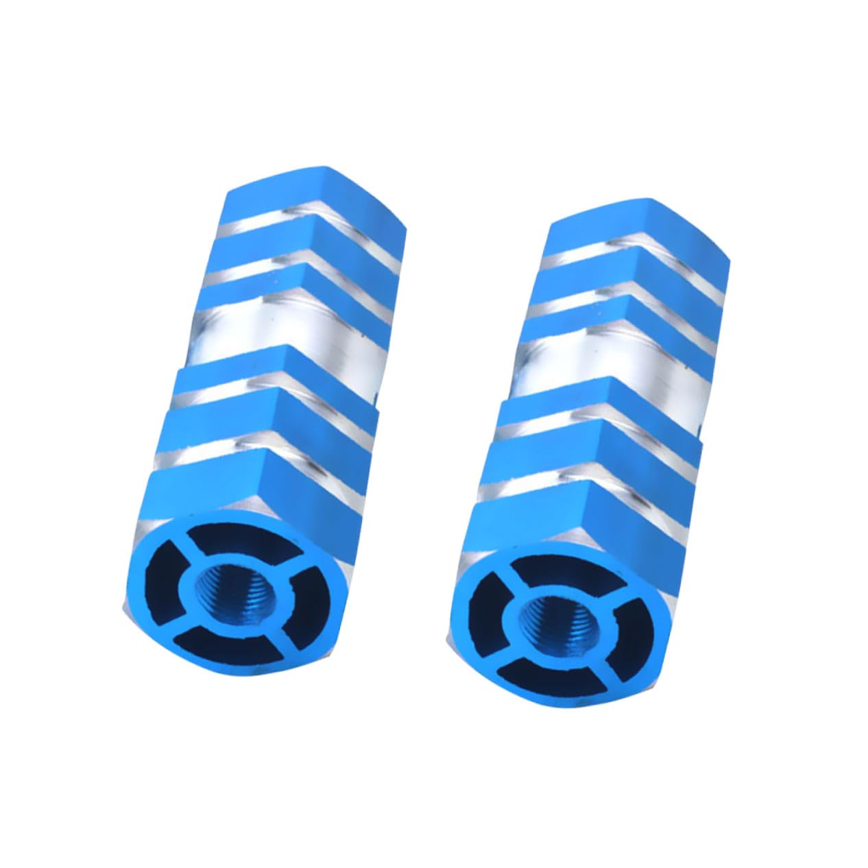 VANZACK One Pair Aluminum Alloy Bike Rear Seat Axle Pegs Blue for Mountain Bike