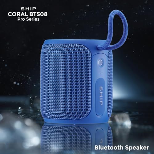 Image of SHIP Coral BTS08 Pro Series 16W Bluetooth Speakers with LED Lights | IPX7 Water Resistance | TWS Feature | Up to 14H Total Playtime | Multi-Compatibility Modes (Turkish Sea Blue)