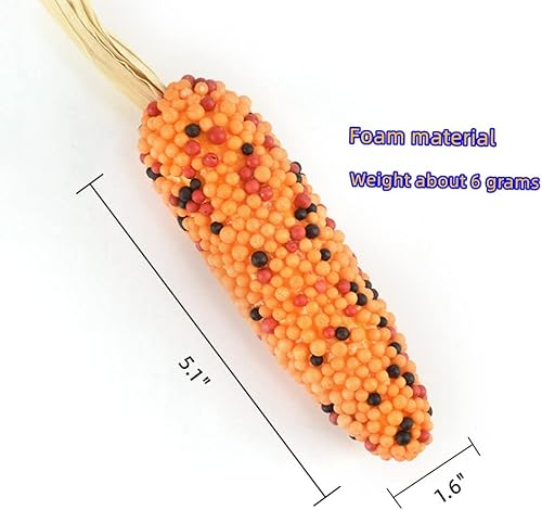 Miniatura 2 de XZJMY 6 piezas de maíz artificial, maíz falso de Acción de Gracias, juego de maíz de espuma de simulación, modelo de maíz sintético para sesión de