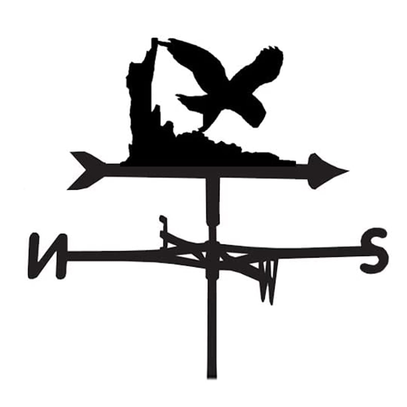 TAXXII Weather Vane for Garden,Metal Weathervane Outdoor Farm Wind Weathercock Measuring Tools Roofs Garden Yard Patio Decor(Color:Eagles)
