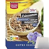 usy Bundle für Hofgut Leinsamen geschrotet (200g Packung) + usy Block