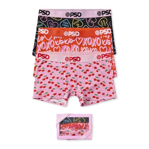 PSD Women's Heart Print Boy Shorts - Full Coverage Women's Underwear - Comfortable Stretch Panties for Women2