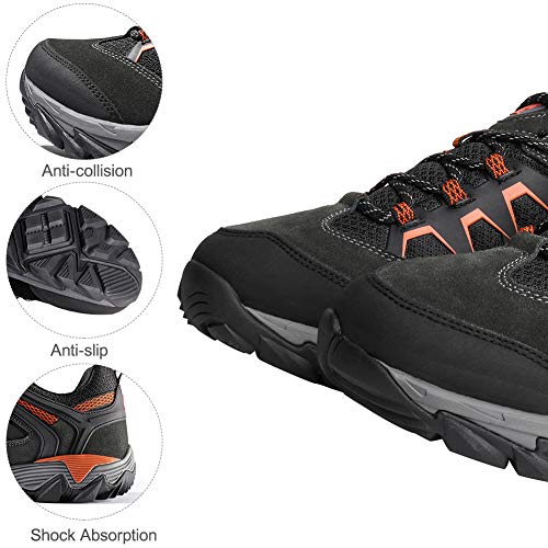 CAMEL CROWN Hiking Shoes Men Breathable Non-Slip Sneakers Lightweight Low Top for Outdoor Trailing Trekking Walking4