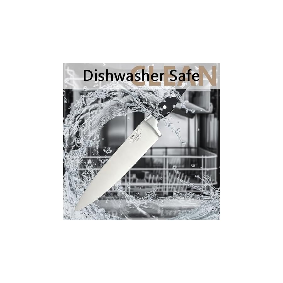 18-Piece Kitchen Chef's Knife Set Block Utensils Set with Peeler, German High Carbon Stainless Steel Razor-Sharp Blade with Ergonomic Handle, Professional Knife Block Set with Built-in Sharpener