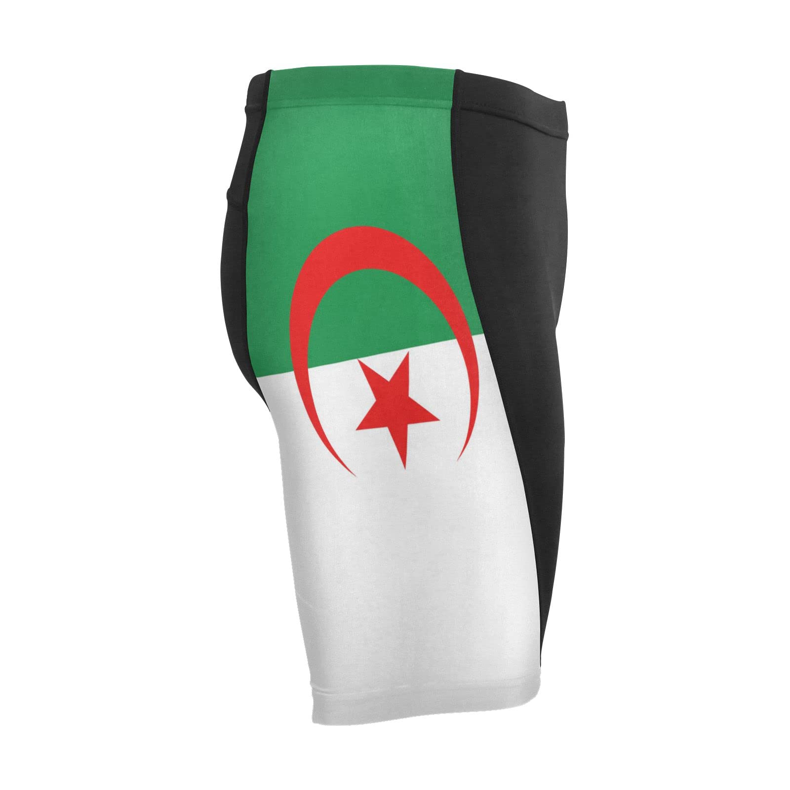 Algeria Flag Men's Bike Shorts Padded Cycling Bicycle Biking Shorts Tight Multicolor
