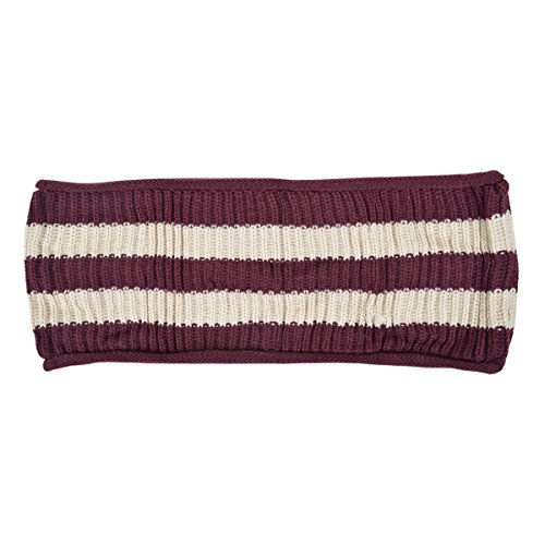 TrendsBlue Premium Winter Knit Striped Infinity Loop Circle Scarf2