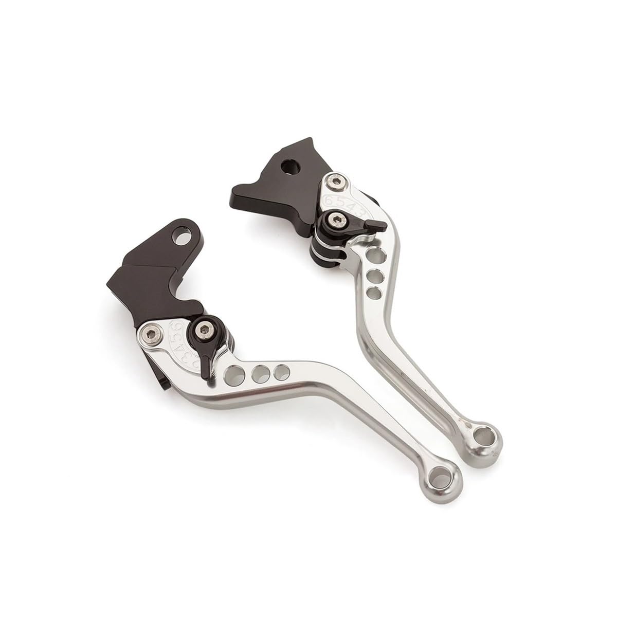 Gfjvcgjru Short Silver 147Mm Motorcycle Brake Clutch Levers Cnc Motorcycle Brake Clutch Levers Aluminum Moto Lever For Ya&Maha Yfz 450 450R 450X Yfm 700 Raptor 700R 700﻿