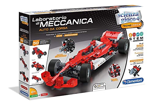 Clementoni Scienza e Gioco Build - Auto da Corsa Rossa,...