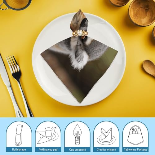 Servilletas de Tela Cuadradas Reutilizables Blanco 2 Pzas miniatura 7