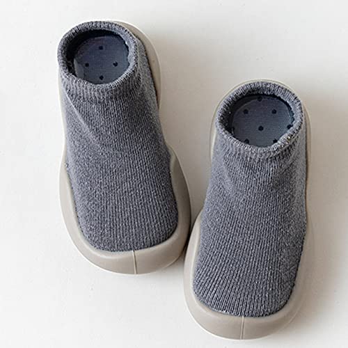 Generic Infant Fall Solid Socks Shoes Boys Girls First Walking Shoes Baby Home Floor Socks Soft Rubber Sole Shoes Baby Shoes4