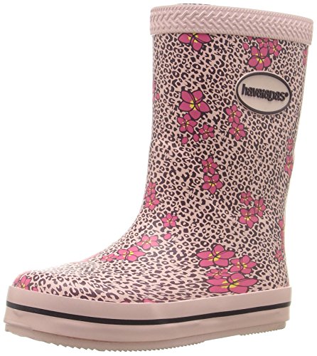 Havaianas Girls' Galochas Kid's Prints Rain Boot Crystal Rose, 10 M US Toddler