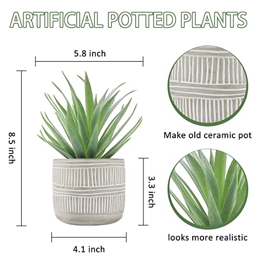 Der Rose Fake Succulents Plants Artificial Succulents In Pots For Room Home Bathroom Bedroom Office Boho Decor #TOP1