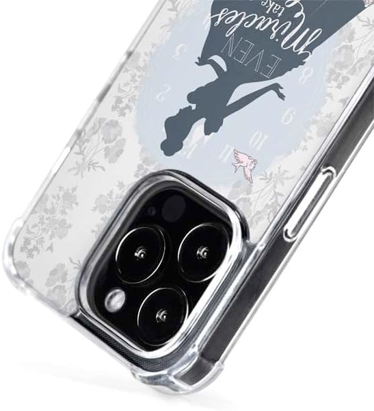 Skinit Phone Case Compatible with MagSafe iPhone 15 Pro Max - Officially Licensed Disney Cinderella Miracles Take Time Silhouette Design