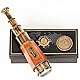 Antiqula Vintage 50,8 cm Sechskant Taper Messing Teleskop leistungsstarke Linse Marine Segler beobachten und Trekking Coronation of Elizabeth II Maritim Designer Nautische Replica