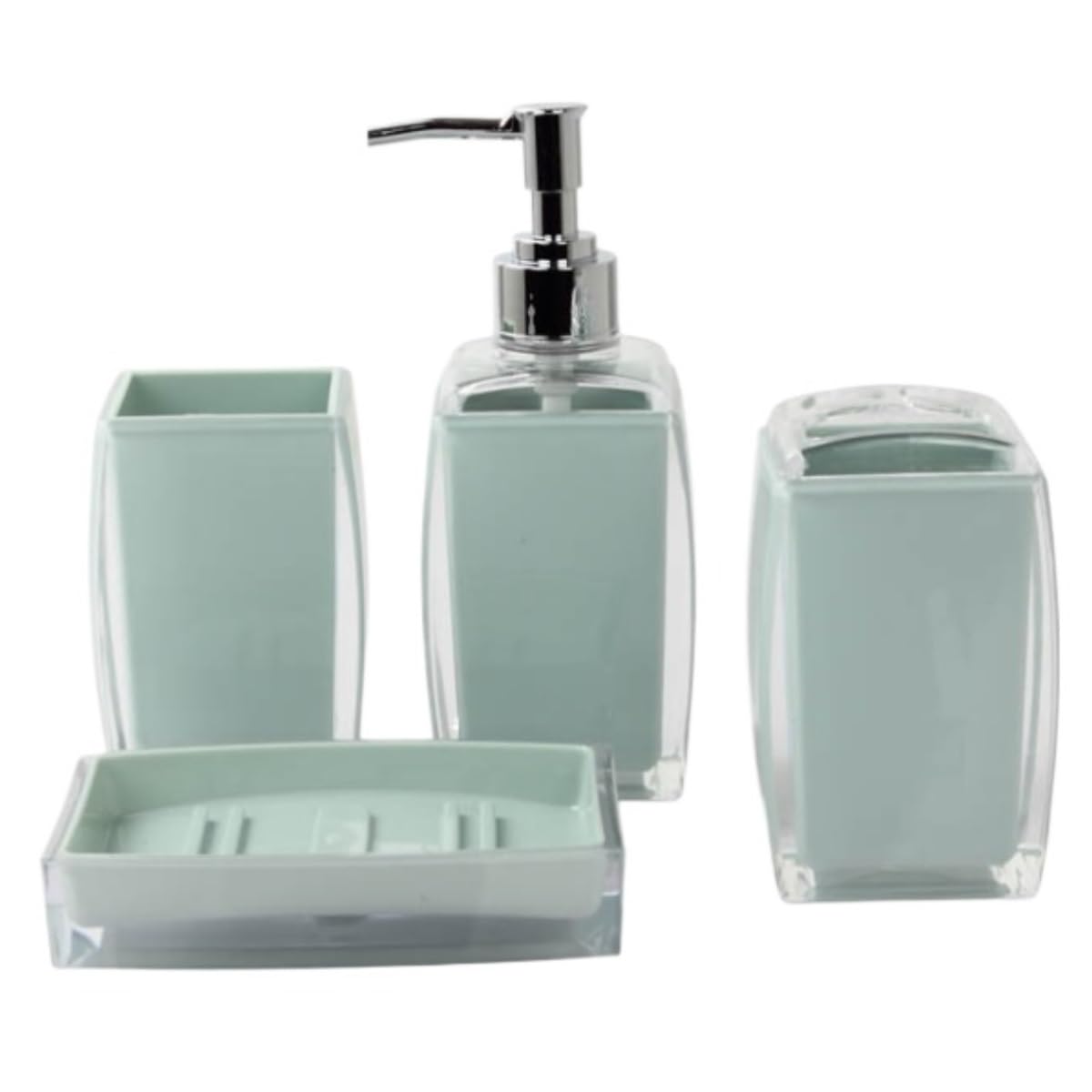 Lyvqzpwlr Grün Plastic Lotion Soap Dispenser Set