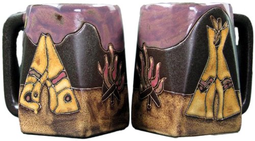 Set de 2 tazas cuadradas Mara Stoneware 12 oz miniatura 1
