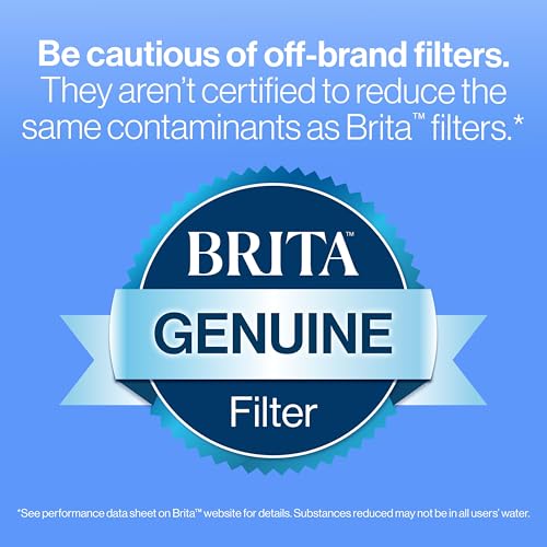 Image of Brita Standard Water Filter for Pitchers and Dispensers,Reduces Copper,Cadmium and Mercury Impurities,Lasts Two Months or 40 Gallons,Includes 6 Filters for Pitchers,(Pack of 4)