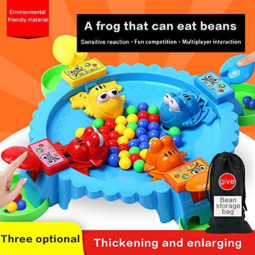 FUN-FUN-Hungry-Frog-Eating-Beans-Games-Family-Party-Parent-Child-Interactive-Game-Toy-of-Quick-4-Player-Classic-Board-Fun-Includes-All-Pieces-Needed-to-Play-Random-Color-Frog-Toy-for-Kids-3-Years