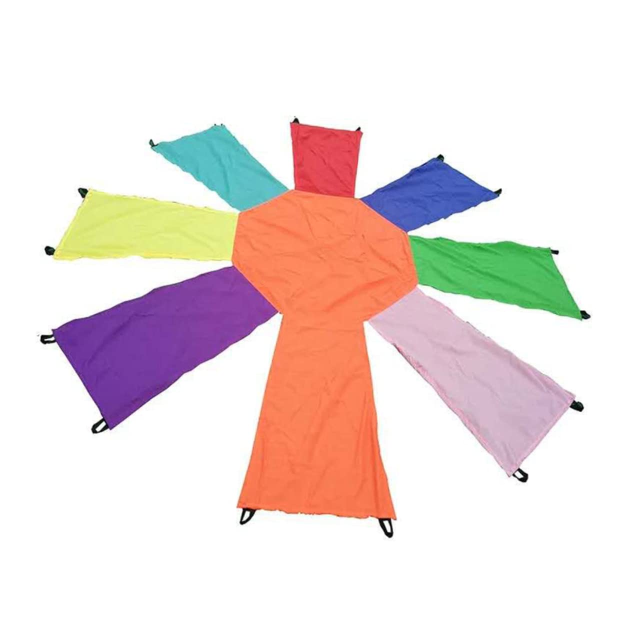 LIOOBO 1Pc Creative Rainbow Umbrella Coordination Training Educational Plaything for Physical Exercise Teamwork Reflex Development Indoor Outdoor Fun
