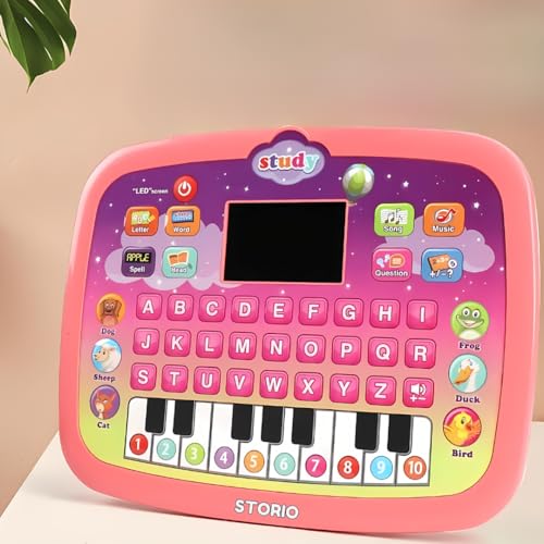 Storio Learning Educational Kids Piano Laptop with Led Screen & Music | Fun Activities Toy Computer Tablet for Kids Toddlers 1 2 3 4 5 6 + Year Old Boy and Girls (B0DFWQF8VK) Amazon Price History, Amazon Price Tracker