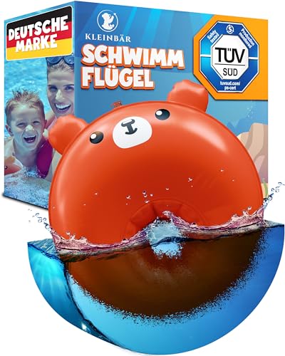 Kleinbär® Schwimmflügel mit Sicherheitsventil & PE-Schaumkern [TÜV...