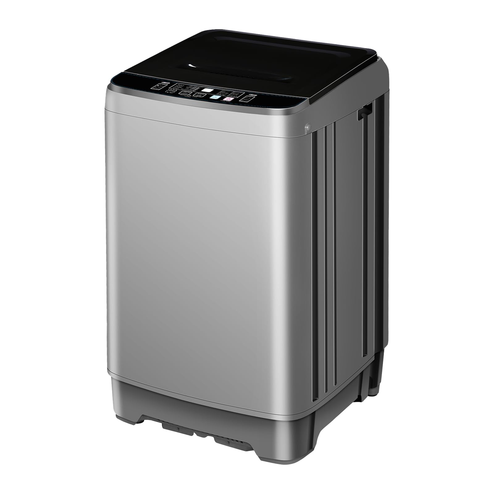 Portable Washing Machine 13.3lbs Full Automatic Washing Machine 2 In 1, 10 Programs & 8 Water Levels with LED Display, for Apartment, Dorm, RV, and More Dark Grey