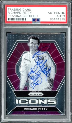 Richard Petty Autographed 2022 Panini Prizm Card #81 PSA/DNA #85144315 - Autographed NASCAR Cards