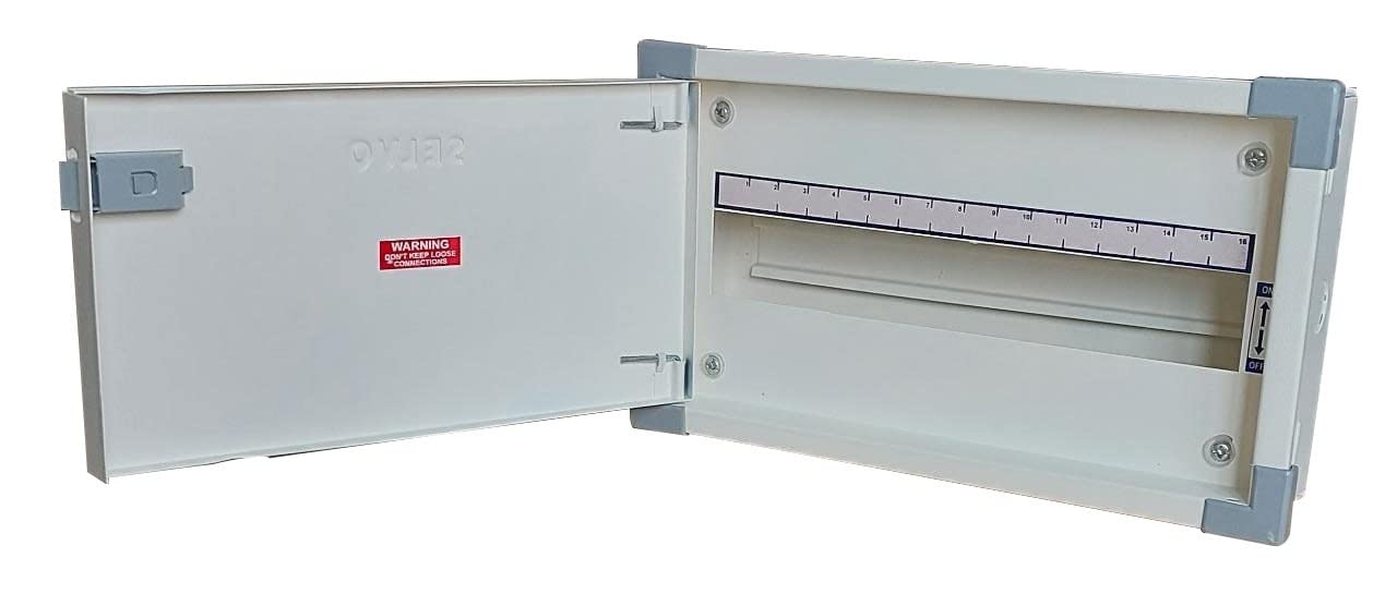 SELVO (CLASSIC SERIES) 16 Way Single Phase Neutral (SPN) Double Door Distribution Board-picture-22