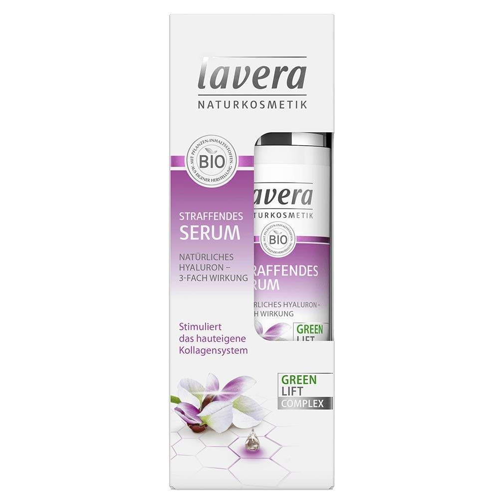 Lavera Straffendes Serum natürliches Hyaluron - 3-fach Wirkung 3er Pack (3 x 30ml)
