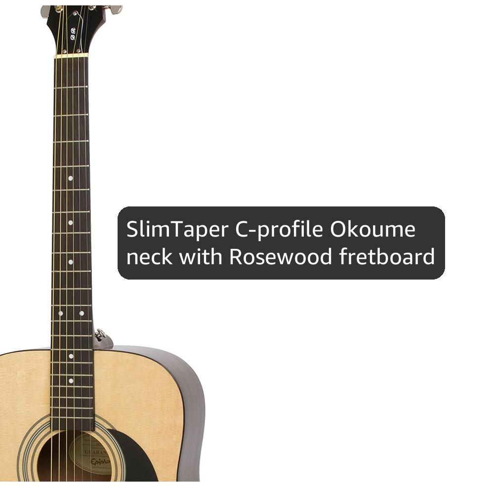 Epiphone Songmaker DR-100, Dreadnought Acoustic Guitar - Natural